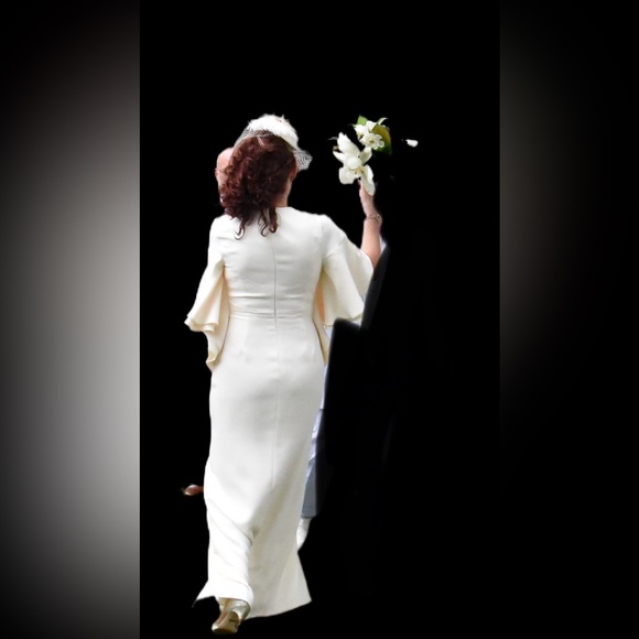 Halston Heritage size 4 Ivory Wedding Dress - Picture 8 of 13